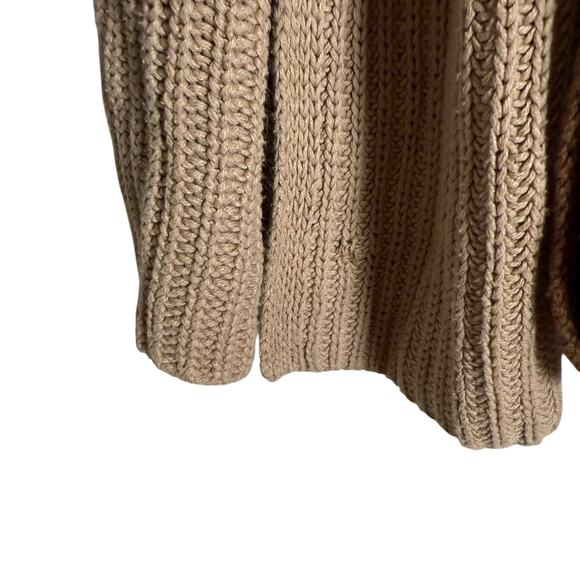 Love, Whit by Whitney Port Brown Colorblock Tie Waist Wrap Cardigan Sweater XS - Picture 13 of 13